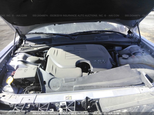 2C3CDZAG5FH708903 - 2015 DODGE CHALLENGER SXT GRAY photo 10