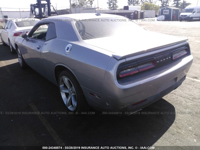 2C3CDZAG5FH708903 - 2015 DODGE CHALLENGER SXT GRAY photo 3