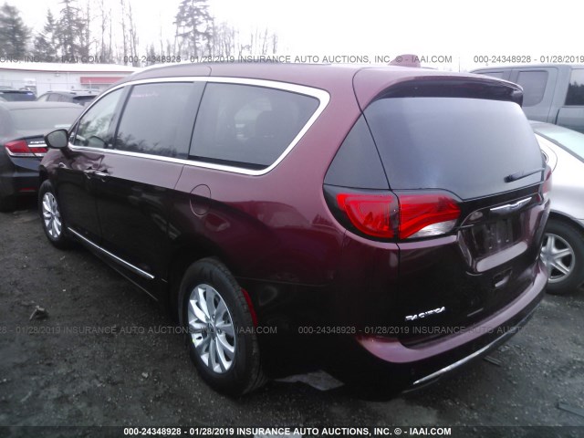 2C4RC1BG5KR566842 - 2019 CHRYSLER PACIFICA TOURING L MAROON photo 3