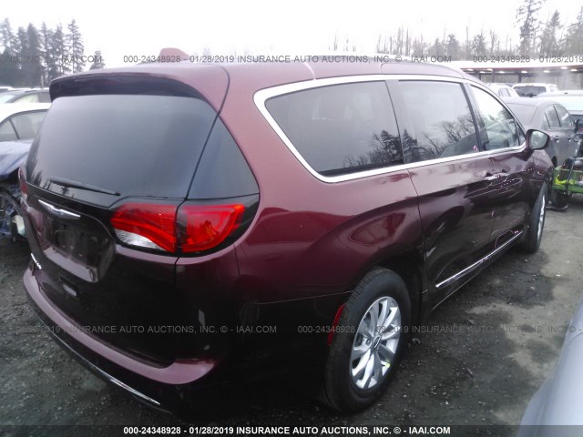 2C4RC1BG5KR566842 - 2019 CHRYSLER PACIFICA TOURING L MAROON photo 4