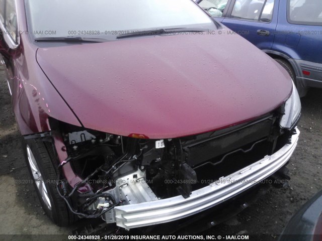 2C4RC1BG5KR566842 - 2019 CHRYSLER PACIFICA TOURING L MAROON photo 6