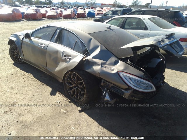 WDDLJ7EB6CA030685 - 2012 MERCEDES-BENZ CLS 63 AMG GRAY photo 3