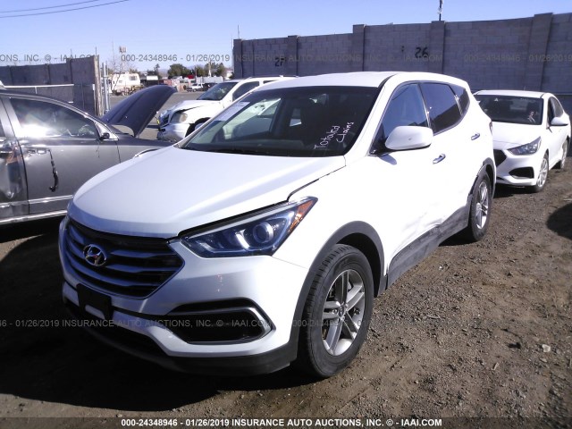 5NMZTDLB4HH042475 - 2017 HYUNDAI SANTA FE SPORT  WHITE photo 2