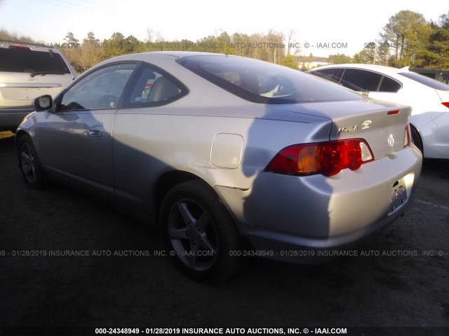 JH4DC54803C003942 - 2003 ACURA RSX SILVER photo 3