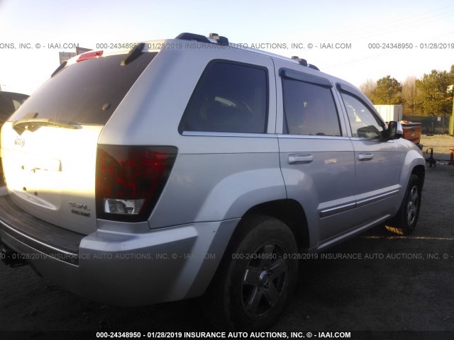 1J8HR68206C326480 - 2006 JEEP GRAND CHEROKEE OVERLAND SILVER photo 4