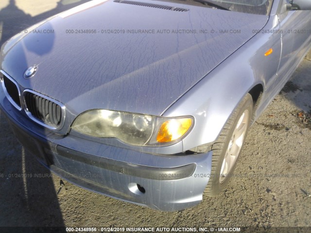 WBAAZ33445KP92639 - 2005 BMW 325 IS SULEV BLUE photo 6