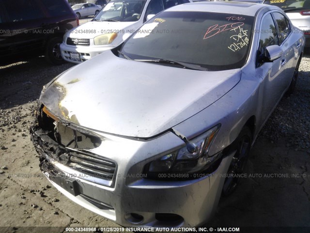 1N4AA5AP3CC839630 - 2012 NISSAN MAXIMA S/SV GRAY photo 2