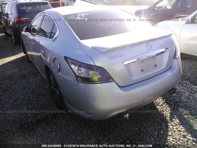 1N4AA5AP3CC839630 - 2012 NISSAN MAXIMA S/SV GRAY photo 3