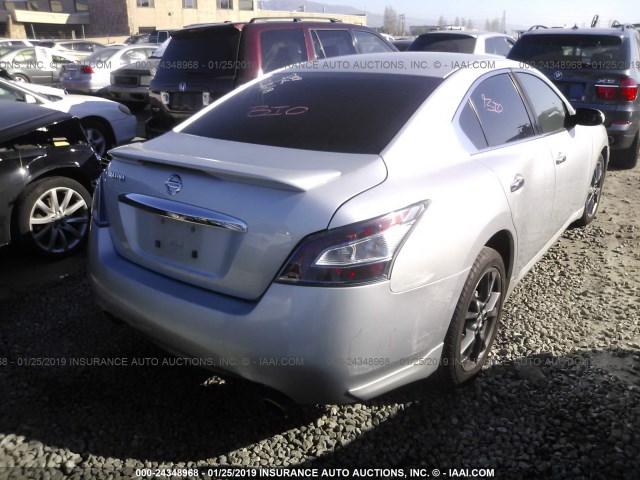 1N4AA5AP3CC839630 - 2012 NISSAN MAXIMA S/SV GRAY photo 4