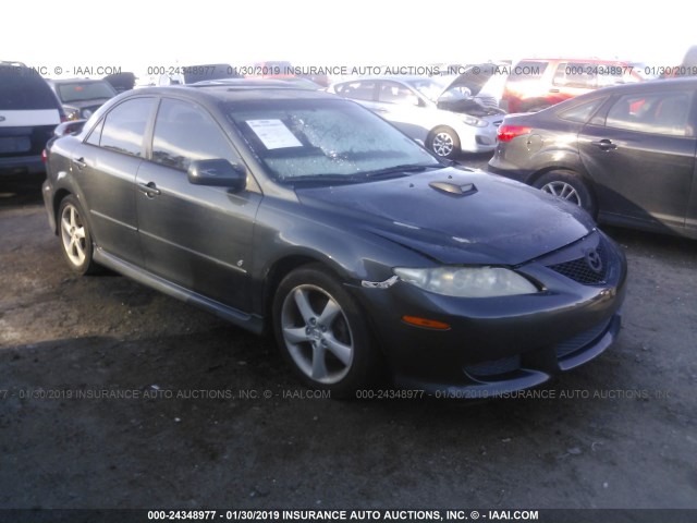 1YVHP80D755M14249 - 2005 MAZDA 6 S GRAY photo 1