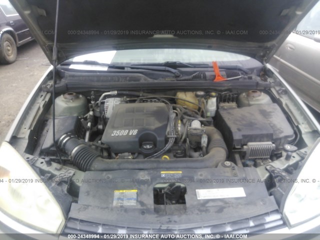 1G1ZT54865F218193 - 2005 CHEVROLET MALIBU LS GREEN photo 10