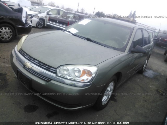 1G1ZT54865F218193 - 2005 CHEVROLET MALIBU LS GREEN photo 2