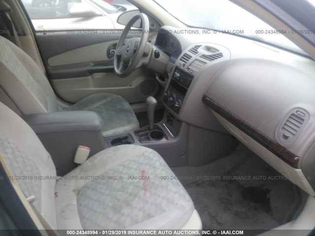 1G1ZT54865F218193 - 2005 CHEVROLET MALIBU LS GREEN photo 5