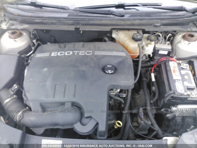 1G1ZG57B59F114537 - 2009 CHEVROLET MALIBU LS TAN photo 10