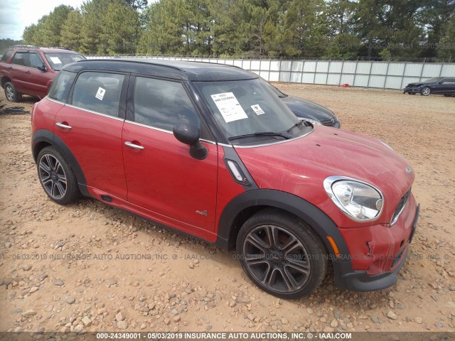 WMWZC5C58EWM17239 - 2014 MINI COOPER S COUNTRYMAN RED photo 1