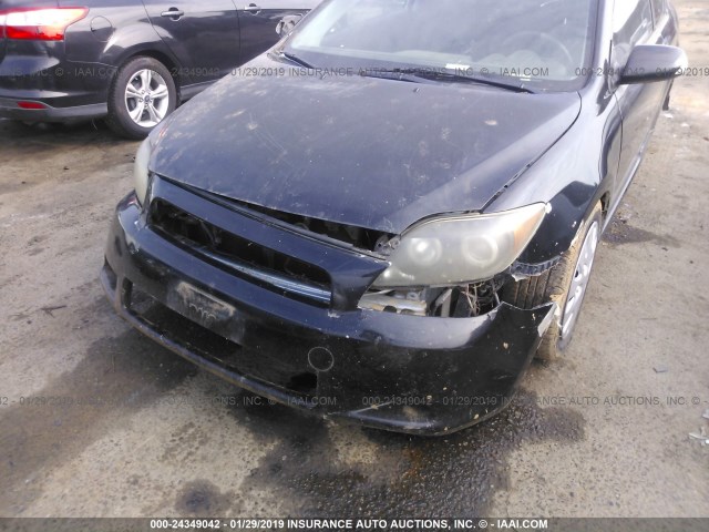 JTKDE177460067200 - 2006 TOYOTA SCION TC შავი ფოტო 6