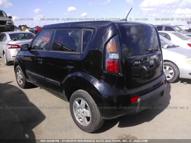 KNDJT2A29A7175248 - 2010 KIA SOUL +/!/SPORT BLACK photo 3