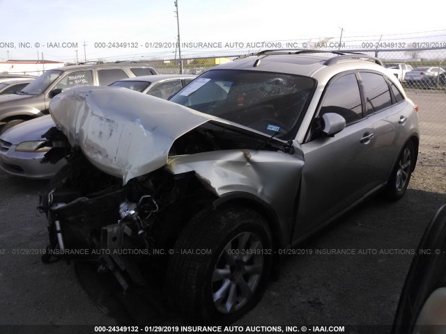 JNRAS08U36X103824 - 2006 INFINITI FX35 BEIGE photo 2