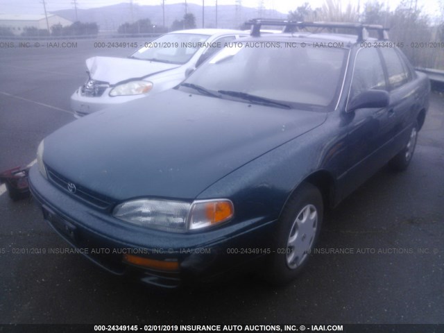 JT2BG12K5T0397260 - 1996 TOYOTA CAMRY DX/LE/XLE GREEN photo 2