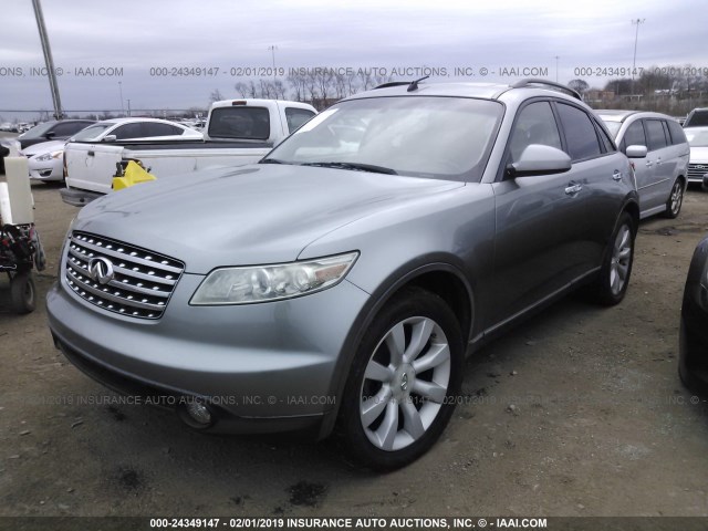 JNRBS08W93X000070 - 2003 INFINITI FX45 GRAY photo 2