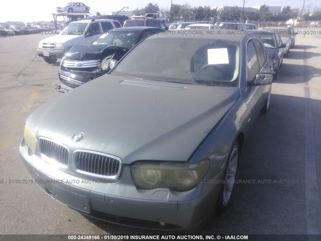 WBAGL634X3DP66304 - 2003 BMW 745 I GRAY photo 2