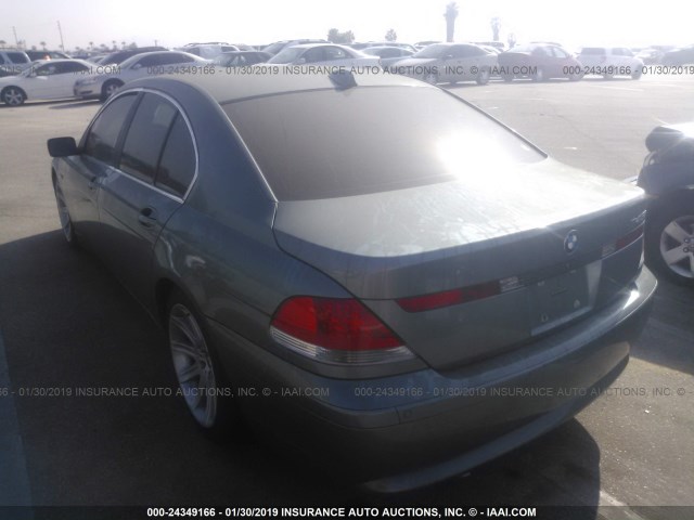 WBAGL634X3DP66304 - 2003 BMW 745 I GRAY photo 3