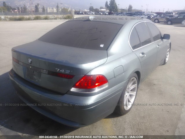 WBAGL634X3DP66304 - 2003 BMW 745 I GRAY photo 4