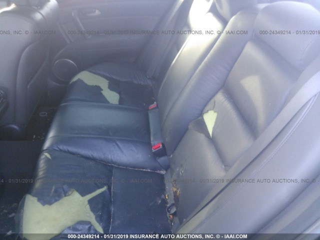 JH4KB16556C004224 - 2006 ACURA RL BLACK photo 8