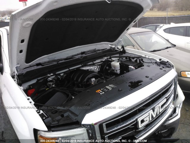 1GTR1UECXFZ377017 - 2015 GMC SIERRA C1500 SLE WHITE photo 10