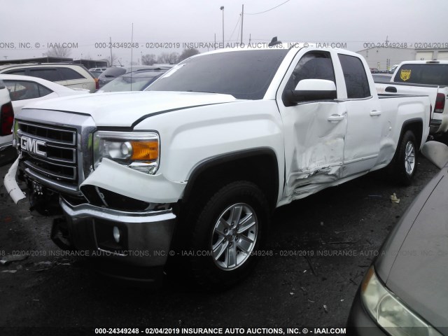 1GTR1UECXFZ377017 - 2015 GMC SIERRA C1500 SLE WHITE photo 2