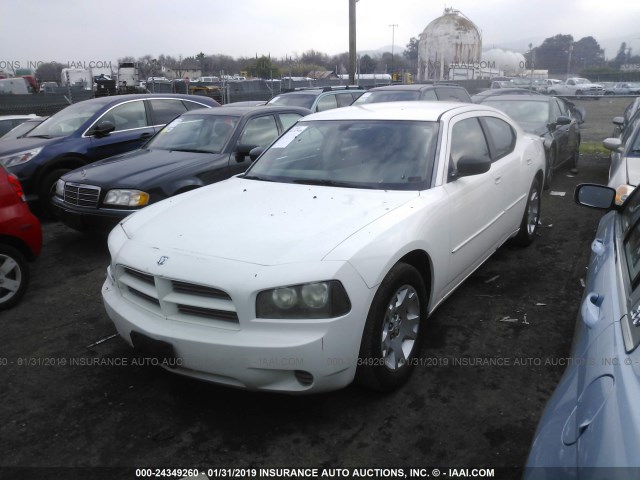 2B3KA43R06H327592 - 2006 DODGE CHARGER SE/SXT WHITE photo 2