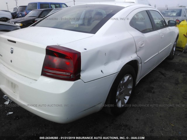 2B3KA43R06H327592 - 2006 DODGE CHARGER SE/SXT WHITE photo 6