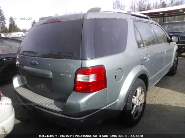 1FMZK06125GA36784 - 2005 FORD FREESTYLE LIMITED GREEN photo 4