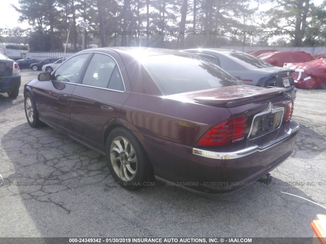 1LNHM87A21Y660656 - 2001 LINCOLN LS MAROON photo 3