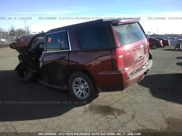 1GNSKAKC9HR130115 - 2017 CHEVROLET TAHOE K1500 LS RED photo 3