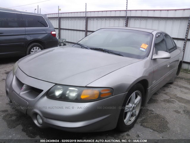 1G2HY54K024236510 - 2002 PONTIAC BONNEVILLE SLE GRAY photo 2