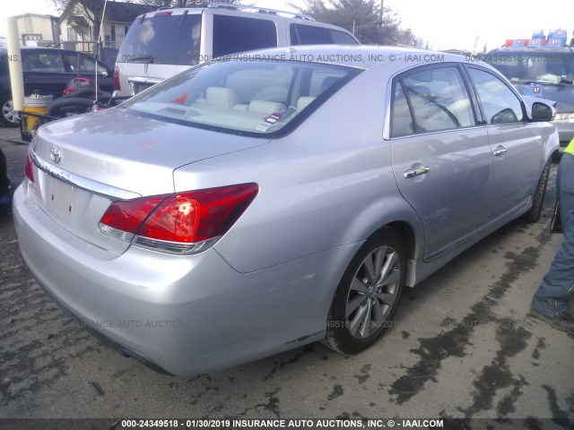 4T1BK3DB2BU388064 - 2011 TOYOTA AVALON LIMITED Navy photo 4