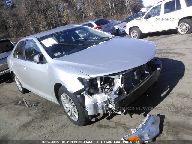4T1BF1FK1EU406418 - 2014 TOYOTA CAMRY L/SE/LE/XLE SILVER photo 1