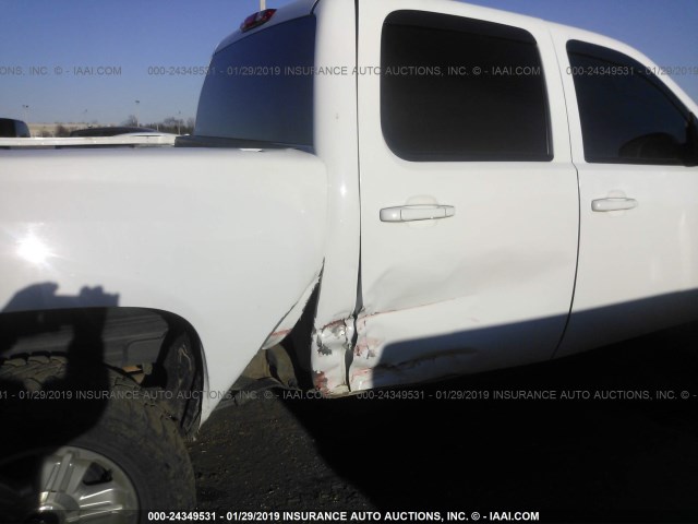 3GCPKSE71DG191908 - 2013 CHEVROLET SILVERADO K1500 LT WHITE photo 6