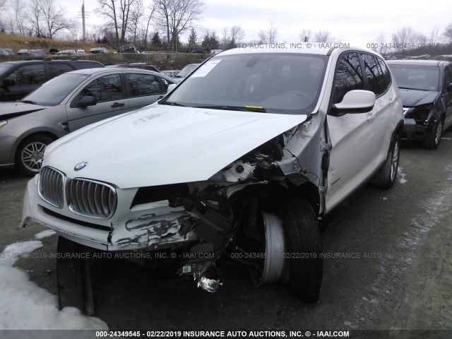 5UXWX9C53E0D20682 - 2014 BMW X3 XDRIVE28I WHITE photo 6