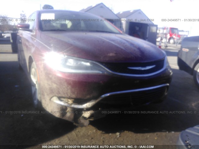 1C3CCCAB1GN115133 - 2016 CHRYSLER 200 LIMITED BURGUNDY photo 6