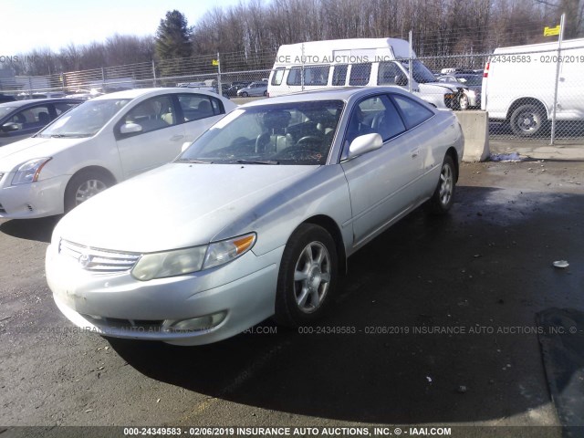 2T1CF28P62C592862 - 2002 TOYOTA CAMRY SOLARA SE/SLE SILVER photo 2