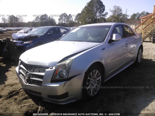 1G6DE5EGXA0108104 - 2010 CADILLAC CTS LUXURY COLLECTION SILVER photo 2