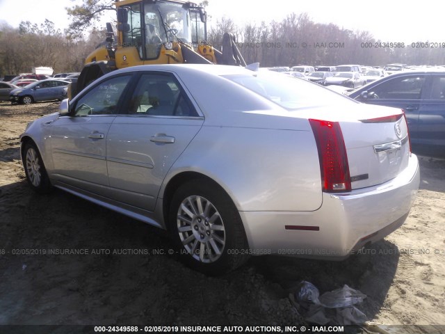 1G6DE5EGXA0108104 - 2010 CADILLAC CTS LUXURY COLLECTION SILVER photo 3