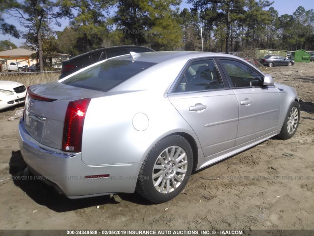 1G6DE5EGXA0108104 - 2010 CADILLAC CTS LUXURY COLLECTION SILVER photo 4