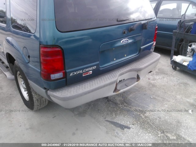 1FMYU60E11UA16445 - 2001 FORD EXPLORER SPORT BLUE photo 6