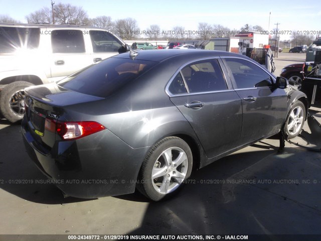JH4CU2F60DC010619 - 2013 ACURA TSX TECH BLACK photo 4