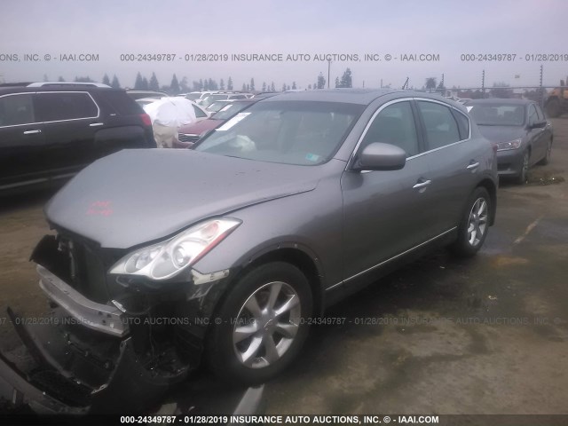 JNKAJ09F18M354699 - 2008 INFINITI EX35 JOURNEY GRAY photo 2