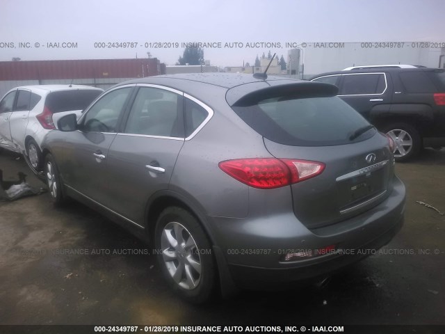 JNKAJ09F18M354699 - 2008 INFINITI EX35 JOURNEY GRAY photo 3