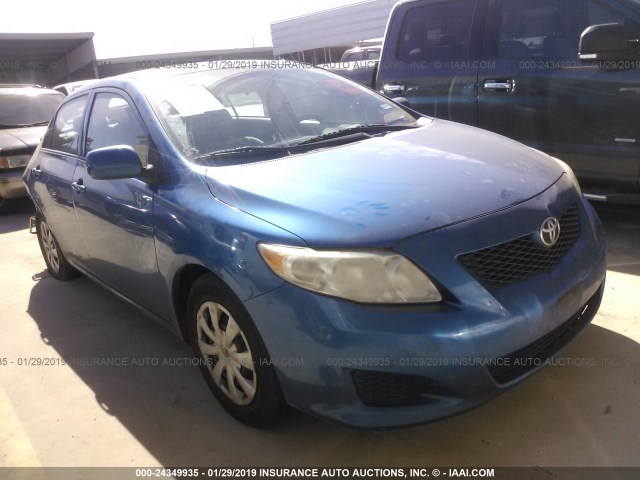 1NXBU4EE6AZ339263 - 2010 TOYOTA COROLLA S/LE/XLE BLUE photo 1